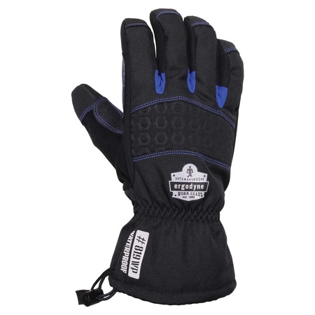 Proflex By Ergodyne Black Extreme Waterproof Winter Work Gloves, S, PR 819WP